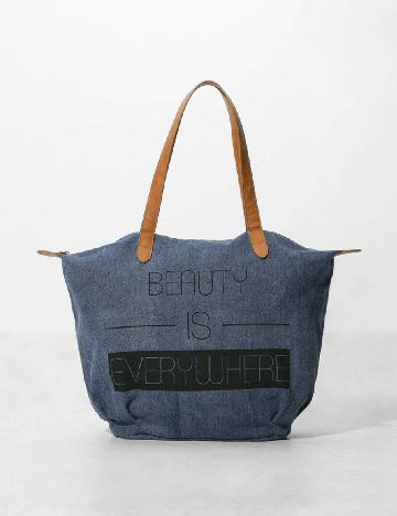 Geanta Bershka, albastru