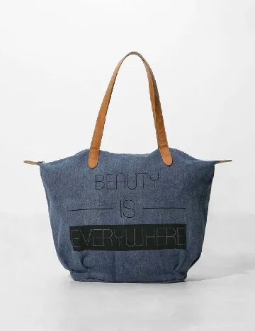 Geanta Bershka, albastru