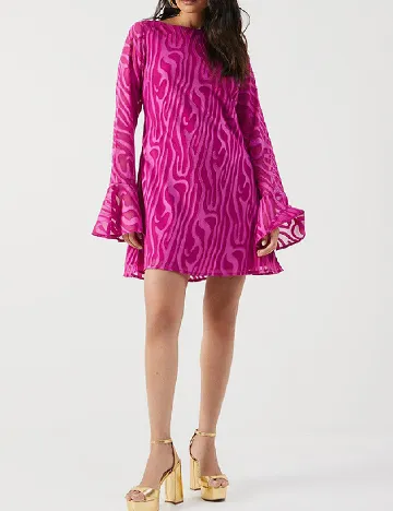 Rochie scurta WAREHOUSE, magenta