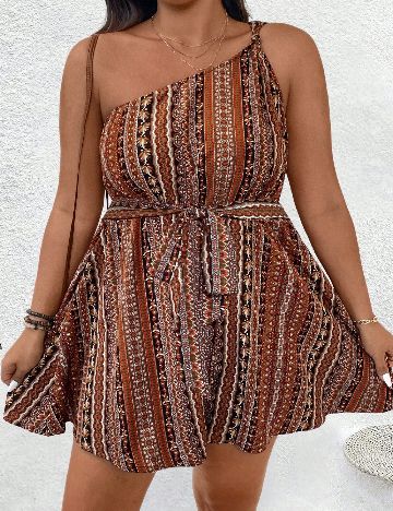 Salopeta SHEIN CURVE, mix culori