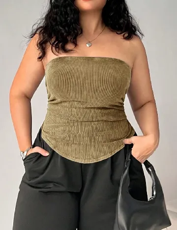 Top SHEIN CURVE, verde