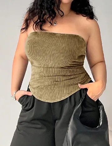 Top SHEIN CURVE, verde