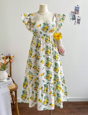 Rochie lunga SHEIN CURVE, alb