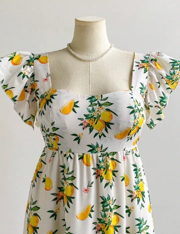 Rochie lunga SHEIN CURVE, alb