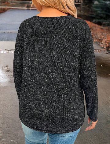 Bluza SHEIN CURVE, gri inchis