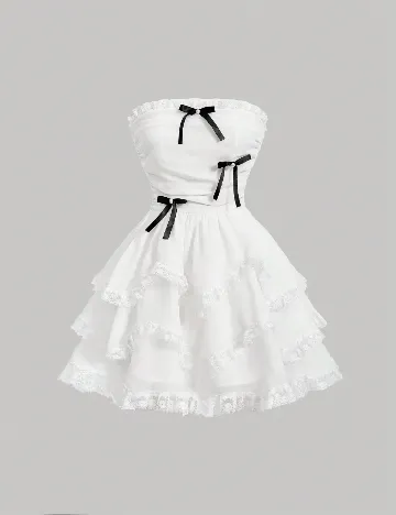 Rochie scurta SHEIN, alb