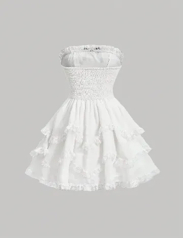 Rochie scurta SHEIN, alb