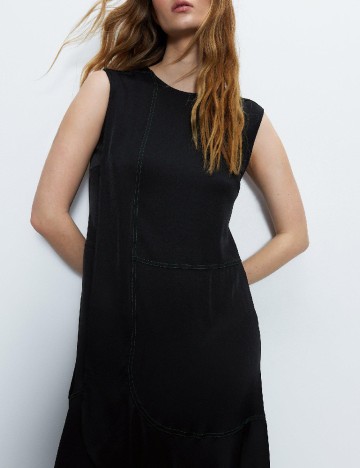 Rochie lunga WAREHOUSE, negru