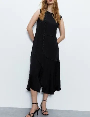 Rochie lunga WAREHOUSE, negru