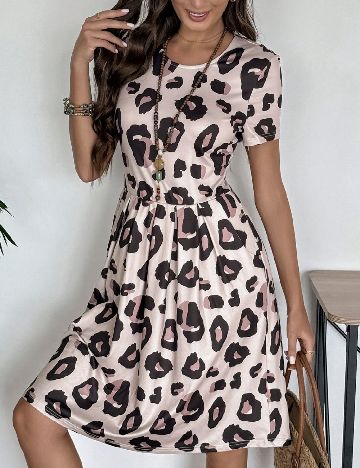 Rochie scurta SHEIN, crem