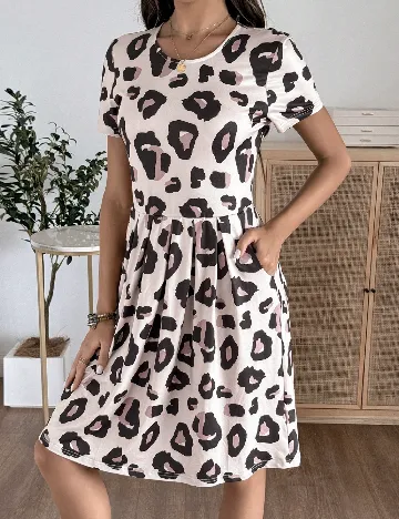 Rochie scurta SHEIN, crem