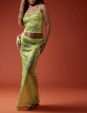 Fusta Missguided, verde