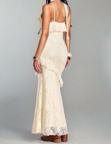 Rochie lunga Romwe, crem
