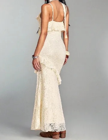 Rochie lunga Romwe, crem