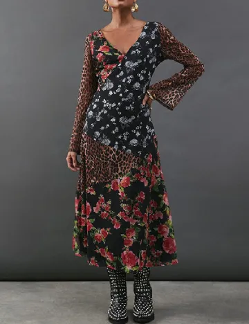 Rochie medie WAREHOUSE, mix culori