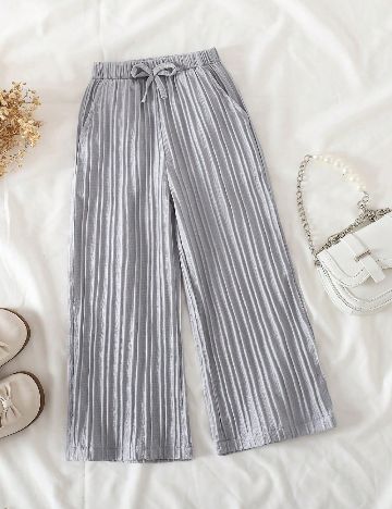 Pantaloni Shein Kids, gri