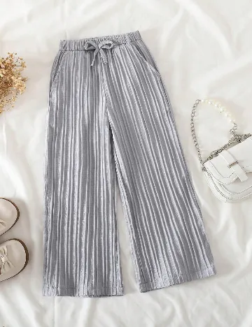 Pantaloni Shein Kids, gri