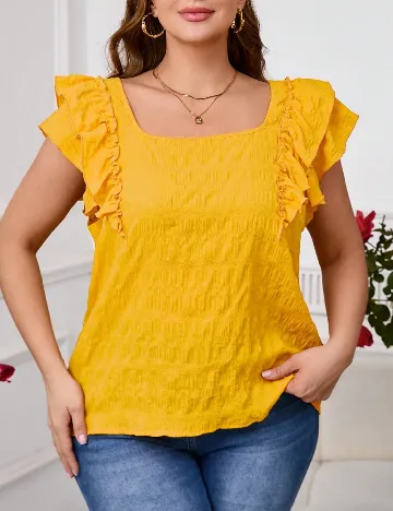 Bluza SHEIN CURVE, galben