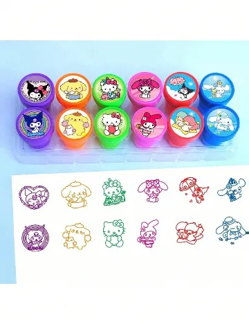 Set stampile 10 bucati SHEIN, mix culori