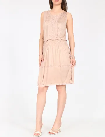 Rochie scurta Zara, roz pudra