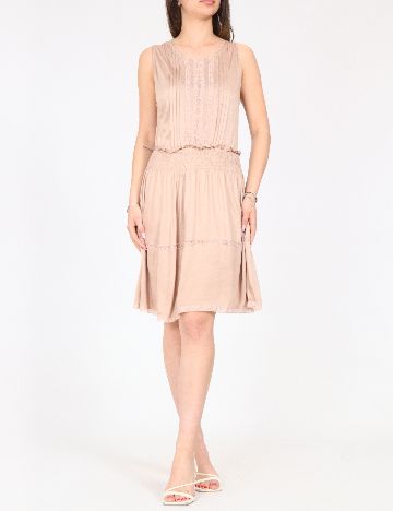 Rochie scurta Zara, roz pudra