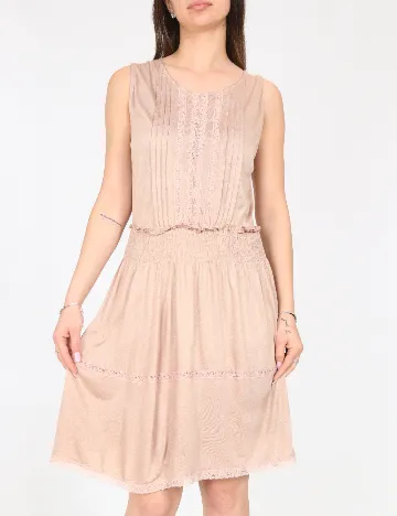 Rochie scurta Zara, roz pudra
