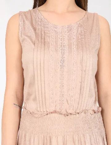 Rochie scurta Zara, roz pudra