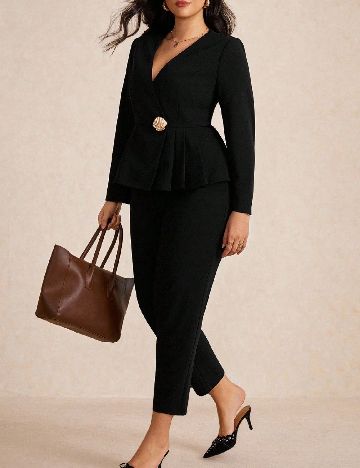 Compleu SHEIN CURVE, negru