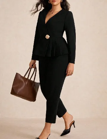 Compleu SHEIN CURVE, negru