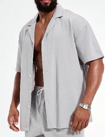 Compleu SHEIN Plus Size Men, gri