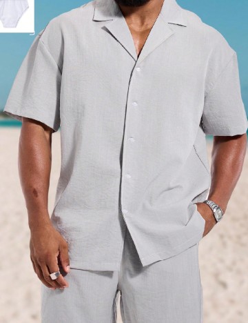 Compleu SHEIN Plus Size Men, gri