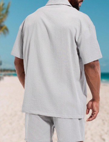 Compleu SHEIN Plus Size Men, gri
