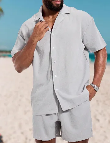 Compleu SHEIN Plus Size Men, gri