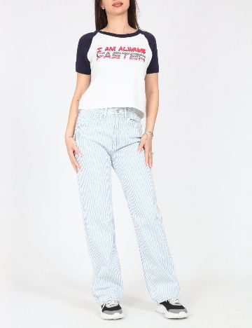 Tricou Bershka, alb