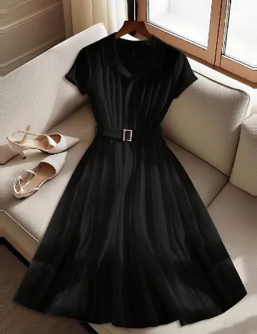 Rochie medie SHEIN CURVE, negru