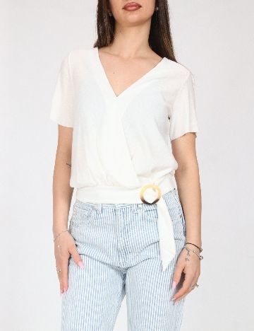 Top Bershka, alb