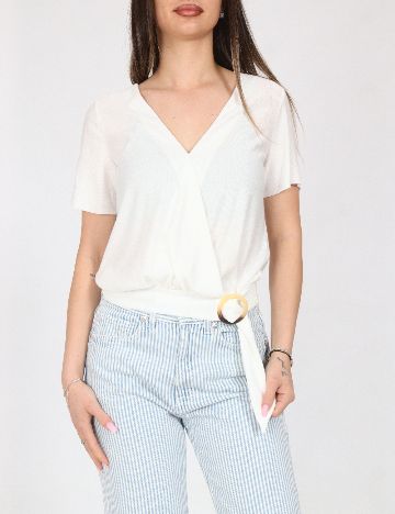 Top Bershka, alb