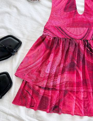 Rochie scurta SHEIN, roz