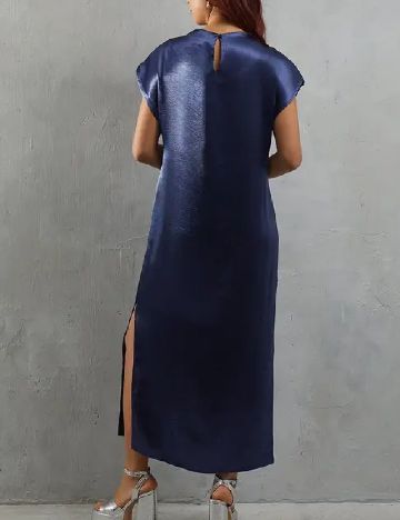 Rochie medie WAREHOUSE, bleumarin