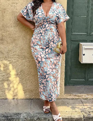 Rochie lunga SHEIN CURVE, mix culori