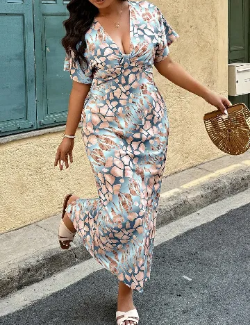Rochie lunga SHEIN CURVE, mix culori