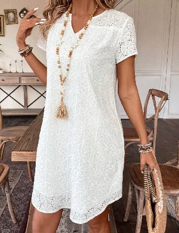 Rochie scurta SHEIN, alb