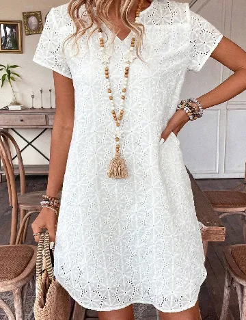 Rochie scurta SHEIN, alb