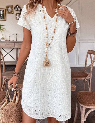 Rochie scurta SHEIN, alb