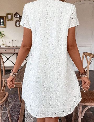 Rochie scurta SHEIN, alb