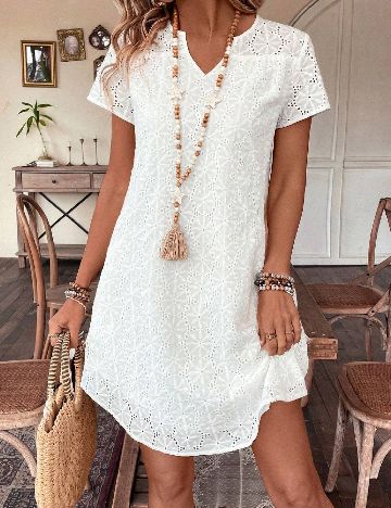 Rochie scurta SHEIN, alb