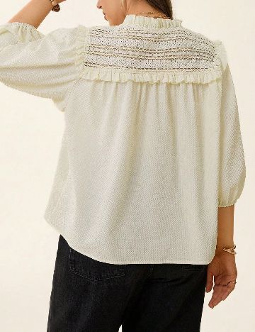 Camasa SHEIN CURVE, ecru