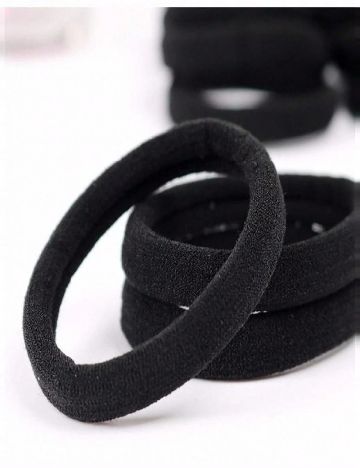 Set elastice de par, 30 buicati SHEIN, negru