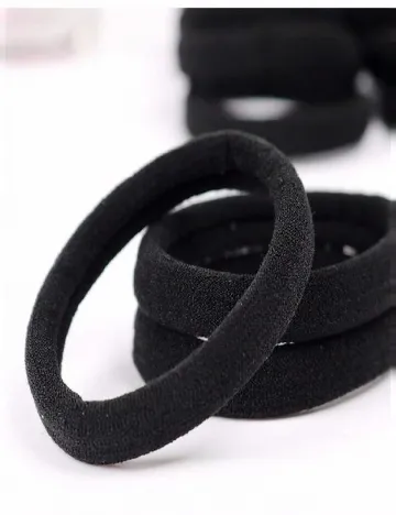 Set elastice de par, 30 buicati SHEIN, negru