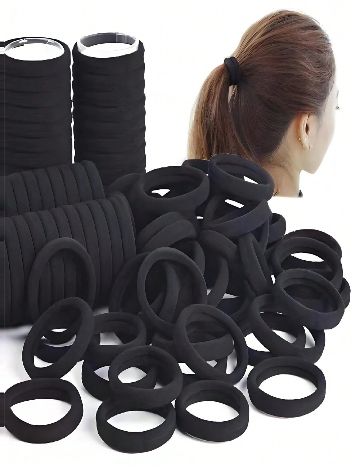 Set elastice de par, 30 buicati SHEIN, negru
